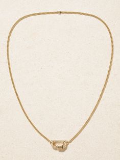 MARLA AARON 14-karat gold necklace | NET-A-PORTER Marla Aaron Necklaces, Classic 14k Gold-filled Clavicle Chain Jewelry, 14k Yellow Gold Jewelry With Delicate Chain, Formal 14k Gold Choker Jewelry, Formal Long Chain Necklace In Fine Jewelry Style, 14k Gold Jewelry With Delicate Chain And Round Pendant, Classic 14k Yellow Gold Solitaire Necklace, Elegant Gold-tone Charm Necklaces, 14k Gold Solitaire Necklace With Delicate Chain