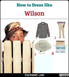 Wilson (Home Improvement) Costume Home Improvement Costume, Wilson Home Improvement, Wilson Costume, Black Work Boots, Fishing Bucket Hat, Fake Beards, Red Plaid Shirt, Costume For Halloween, Halloween 2023