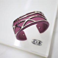 "Purple leather Cuff-Adjustable bangle-detachable leather cuff-colorful cuff-detachable statement bangle-cuff bracelets-lady's fashion bangle Special women gift.  Made with leather and metal , fit most size.  Looking for a beautiful adjustable cuff ? This lovely Purple leather Cuff bracelet is perfect for you. The essence of love, this Purple leather Cuff bracelet express a sweet and stylish sentiment. Leather part can be take off , order one of this special design , you will have a beautiful purple leather cuff and a nice metal only cuff bracelet. It is a beautiful way to tell your loved ones how much you love them. Our beautiful cuff bracelet is a fashion must-have. Whisper lovely sparkle with this modern adjustable leather cuff bracelet! ------------------------------------------- B R A Designer Bangle Cuff Bracelet, Trendy Leather Cuff Bracelet, Designer Adjustable Pink Bracelets, Designer Pink Adjustable Bracelets, Designer Adjustable Pink Bracelet, Modern Adjustable Cuff Leather Bracelet, Designer Adjustable Leather Bracelet, Luxury Adjustable Cuff Bangle, Adjustable Modern Leather Bangle Bracelet