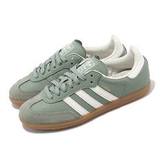 ad eBay - adidas Originasl Samba OG W Silver Green White Gum Women Casual Shoes IE7011 
 
 * S/N:  IE7011
 
 * Color:  SILVER GREEN / CHALK WHITE / GUM
 
 * Made In:  Vietnam
 
 * Condition:  Brand New With Box
 
. Silver Green Sambas, Green Sambas, Samba Shoes, Green Adidas, Women Casual Shoes, Chalk White, Swag Shoes, Summer Skirts, Adidas Samba