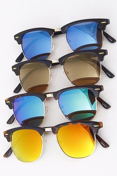 Rounded mirrored sunglasses Futuristic Sunglasses, Mirror Sunglasses, Piercing Jewelry, Orange Black, Mirrored Sunglasses, Sunnies, Blue Black, Square Sunglass, Sunglasses