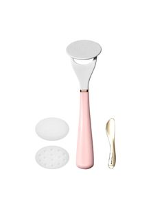 LUNAESCENT touch-free applicator set comes with one applicator handle and 2 Platinum-grade silicone pads: (i) Smooth pad for hygienic and effective application of any type of skincare, and (ii) Textured pad for massaging, depuffing, exfoliating, and washing. The set also includes a gold low-scoop spatula. Use the spatula to scoop skincare product from its container and apply it to the silicone pad. No fingers, No germs, Zero waste! How to Use: Hold the applicator horizontally and dispense a smal Brow Care, Wellness Mama, Medical Grade Silicone, Sunscreen Moisturizer, Skincare Product, Skincare Tools, Face Mist, Toner For Face, Natural Fragrances