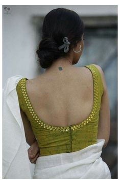 Simple Mirror Work Blouse Designs, Latest Blouse Designs, Cotton Saree Blouse Designs, Cotton Blouse Design, Fashionable Saree Blouse Designs