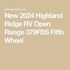 the new holland ridge rv open range 379fbs fifth wheel