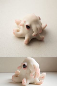 Cute baby octopus, albino in anime style Octopus Alien, Octopus Character, Weird Characters, Anime Style Art, Baby Octopus, Fantasy Animals, Weird Gifts, Clay Diy Projects, Phoenix Rising