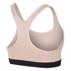 The Nike Women's Pro Classic Padded Sports Bra Echo Pink/Black has a compression fit and racerback straps that give you support and full range of motion during your workout. Removable pads allow you to customize your shape and coverage. Product Details: Dri-FIT Technology helps keep you dry and comfortable. Compression fit and removable pads for snug support and customizable coverage. Racerback straps allow full range of motion. Brushed chest band offers a soft, secure fit. Flat seams move smoot Padded Sports Bra, Range Of Motion, Pink Black, Dri Fit, Nike Women, Sports Bra, Motion, Black Pink, Technology