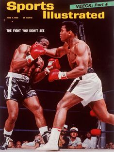 the cover of sports illustrated magazine featuring two boxers