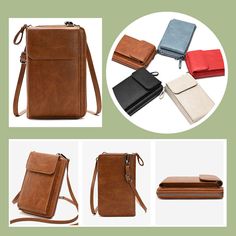 Description: MATERIALS : Crossbody cell phone purse is made of light and qualited PU leather which makes it durable , lightweight and sturdy,Besides,it is water resistant and easy to clean. DIMENSIONS: 18cm/7.09"(H) x 11cm/4.3"(L) x 5cm/1.97"(W). DESIGN:Can be adjusted according to the length you like.With a removable strap, you can easy carry it around hands-free and feel so organized. Multi function design, which is practical and fashionable. OCCASIONS:This smart phone cross body wallet is the perfect gift/present. You can take out for shopping, dating, quick out, evening out, cycling, travelling, trip, workout, walking and any other occasions you want. Perfect messenger bag/shoulder bag/crossbody bag/handbag/ hiking or traveling Bag, suitable for office, school, outdoor, business and ot Cellphone Sling Bag, Trendy Mobile Phone Bag Wallet In Crossbody Style, Trendy Crossbody Wallet With Mobile Phone Bag, Large Capacity Crossbody Wallets Gift, Versatile Brown Wallet With Mobile Phone Bag, Casual Phone Shoulder Bag With Card Slots, Daily Use Shoulder Bag With Card Slots, Casual Shoulder Phone Bag With Card Slots, Multifunctional Mobile Phone Shoulder Bag