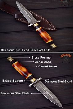 the different types of knives are labeled in this diagram, which shows how to use them