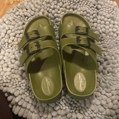 New Never Worn Charles Albert Sandals. Green With Double Straps. Love It? Make Me An Offer. Make Me An Offer, Women's Shoes Sandals, Love It, Shoes Sandals, Size 7, Women Shoes, Sandals, Green, Women Shopping