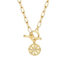 PRICES MAY VARY. Gold Paperclip Necklace - This Compass Paperclip Necklace is the perfect blend of classic and contemporary. It’s perfect for any occasion. A timeless piece, designed with cute pendants, crafted from premium 18K gold plated links for a luxurious yet playful look that will have you feeling elegant and fashion-forward. Toggle Paperclip Chain Necklace - Elevate your look and stand out from the crowd with these dazzling 18k gold plated paperclip chain necklace! Perfect to wear alone Cute Pendants, Gold Paperclip Necklace, Hypoallergenic Necklace, Paperclip Chain Necklace, Paperclip Necklace, Necklace With Pendant, Trendy Necklace, Charm Chain, Dainty Gold Necklace