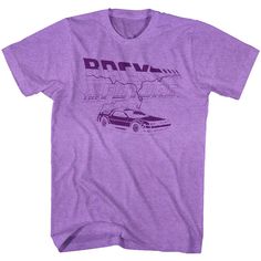 Back To The Future Future Purple Men's T-ShirtMen's t-shirt featuring Back To The Future Future Purple. High quality, professionally screen printed graphics and machine washable classic movie t-shirts & TV graphic tees. Size: Men's Color: Neon Purple Heather Men's Short Sleeve T-Shirt 60% soft-spun cotton/40% polysester Officially Licensed Future Logo, Purple Heather, Purple Guy, Neon Purple, Purple Shirt, Movie T Shirts, Back To The Future, To The Future, Men Short Sleeve