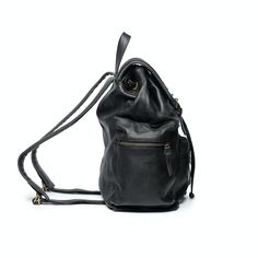 Carry your stuff in style with our Vintage Black Leather Backpack. This elegant leather backpack is crafted from Cowhide leather, offering durability and a touch of sophistication. This leather backpack has black colour with a glamorous design, which makes it look unique. The straps at the back ensure your stuff's safety with the lock. So our black leather backpack is the best pick whether you're up for travel or work. It provides functionality and style. So, why wait? Grab yours now! Features: Luxury Soft Leather Everyday Backpack, Luxury Soft Leather Standard Backpack, Elegant Leather Standard Backpack, Elegant Leather Backpack With Leather Backing, Luxury Black Leather Backpack With Leather Lining, Black Soft Leather Backpack For On-the-go, Chic Black Leather Backpack For Travel, Black Bags With Leather Strap For On-the-go, Black Soft Leather Backpack For Travel