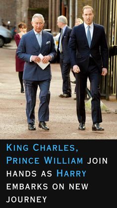 How are King Charles and Prince William collaborating as Harry begins a new chapter?