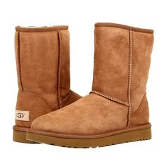 Ugg Australia Guaranteed 100% Authentic Woman's Size : 7 Style: Classic Short Ii Color: Chestnut Tan Brown Shaft Height: 8" Condition: New In Box Experience The Tension Of The Day Release When You Slip Your Feet Into A Pair Of Ugg Boots Built To Be Durable Yet Comfortable, Rugged Yet Soft, & Classic Yet Stylish A Classic Profile & Cozy Sheepskin Lining Make These Classic Short Ii Boots From Ugg A Go-To Look Any Time Of The Year Round-Toe Pull-On Boots Real Sheepskin Lining For Warmth During Fall & Winter Months Pretreated To Repel Moisture & Stains Overlock Stitch Details At Seams Dyed & Pieced Sheep Or Lamb Fur Plush Fur Insole Treadlite Outsole For A Lightweight Sole Increase Cushioning, Tan Ugg Boots, Ugg Mini Boots, Brown Uggs, Knit Ugg Boots, Ugh Boots, Ugg Rain Boots, Ugg Boots Classic Short, Classic Profile, Chestnut Boots