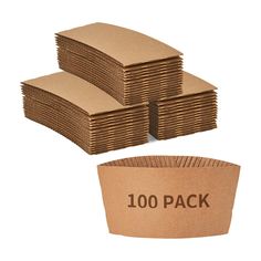 100 pack brown paper napkins on top of each other