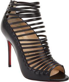 Christian Louboutin Gortika Strappy Ankle Booties www.hustleandfashion.com Dream Shoe, Red High Heel Shoes, Christian Louboutin Sandals, Christian Louboutin Outlet, Red Bottom Shoes, Christian Louboutin Boots, Ankle Sandals, Red High Heels, Black Ankle Booties