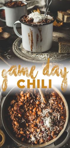 the cover of game day chili