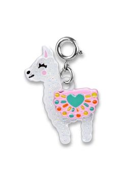 a key chain with a llama on it