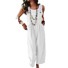 La Mode White Pocket Gaucho Jumpsuit Size Xl Elevate Your Style With The La Mode White Pocket Gaucho Jumpsuit In Size Xl. This Jumpsuit Combines Comfort With Fashion, Featuring A Wide-Leg Silhouette And Convenient Pockets For A Trendy And Practical Look. Key Features: * Size: Xl * Wide-Leg Silhouette * Convenient Pockets * Stylish And Comfortable Summer Plain Jumpsuits And Rompers, White Jumpsuits And Rompers With Pockets For Vacation, White Vacation Jumpsuits And Rompers With Pockets, Casual Daywear Overall Jumpsuits And Rompers, Summer White Solid Color Jumpsuits And Rompers, White Summer Jumpsuits And Rompers Solid Color, Casual Daywear Overalls And Rompers, White Casual Jumpsuits And Rompers For Beach, Casual White Jumpsuits And Rompers For The Beach