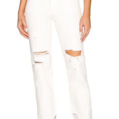 We The Free By Free People Women's Tapered Baggy Jeans High-Rise Denim Distressed Destroyed Hem Button Fly Msrp: $98 Color: Chalk White Size: 30 Waist: 30 Inches Rise: 12 Inches Inseam: 28 Inches Leg Opening:16 Inches *Measurements Are Approximate. No Visible Flaws. Open To Offers. Distressed White Jeans For Fall, White Distressed Jeans For Fall, White Distressed Straight Leg Bottoms, White Distressed Mid-rise Bottoms, White Mid-rise Ripped Jeans, White Ripped Straight Leg Jeans, Distressed White Straight Leg Jeans, White Ripped Relaxed Fit Bottoms, White Relaxed Fit Cutoff Jeans