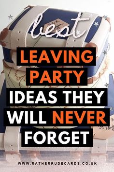 DIY creative send off leaving party ideas and going away party ideas for him or her Leaving Party Decorations Ideas, Despedida Party Ideas, Bon Voyage Theme Party, Farewell College Party Ideas, Farewell Bbq Party Ideas, Send Off Party Ideas Office, Surprise Farewell Party Ideas