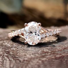 moissanite vs diamond - diamondrensu Propose Ring, Oval Cut Moissanite Engagement Ring, Oval Moissanite Ring, Diamond City, Oval Engagement Ring, Moissanite Wedding Ring, Oval Engagement, Oval Moissanite, Pave Engagement Ring