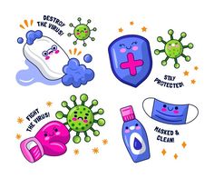 various types of hygiene products with the words stay protected