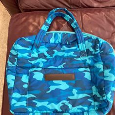 New Great For Travel Pad Bag, Blue Camo, Womens Tote Bags, Camo, Womens Sizes, Blue, Women Shopping, Travel, Color