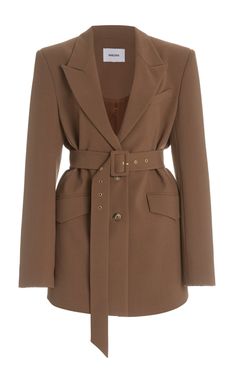 Oversized Blazer Women, Crepe Blazer, Belted Blazer, Woman Suit Fashion, Classy Work Outfits, Belted Jacket, Oversized Dress, Fashion Design Clothes, Classic Outfits