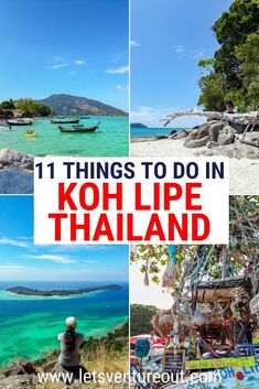 the top things to do in koh lipe, thailand with text overlay