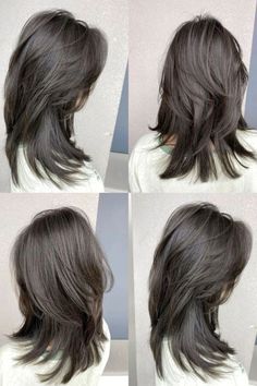 Long Wolfcut Haircut With Bangs, Wolf Haircut, Haircuts For Medium Length Hair, Haircut Wavy, Haircut Tutorial, Haircut Straight