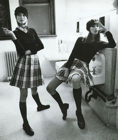 Back to school inspiration editorial Edgy Preppy, Stile Preppy, Mode Editorials, Tim Walker, Peter Lindbergh, Moda Retro