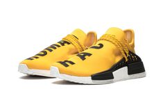 Adidas PW Human Race NMD "PHARRELL" - BB0619 Human Race Shoes, Adidas Pharrell Williams, Casual Athletic Shoes, Shoes Yellow, Light Sneakers, Casual Trainers, Human Race, Retro Shoes, Pharrell Williams