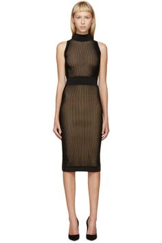 Designer Dresses for Women Designer Dresses For Women, Turtleneck Dress, Sleeveless Turtleneck, Black And Beige, Couture Runway, Ribbed Turtleneck, Handbags For Women, Dresses For Women, Designer Dresses