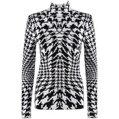 ALEXANDER McQUEEN A/W 2009 “Horn Of Plenty” Dogtooth Knit Mock Neck Sweater Top | See more vintage Pullovers at https://www.1stdibs.com/fashion/clothing/sweaters/pullovers in 1stDibs Lapped Zipper, Alexander Mcqueen Collection, Givenchy Couture, Horn Of Plenty, Peplum Sweater, Knit Sweater Top, Sweater Wool, The Horn, Black And White Lines