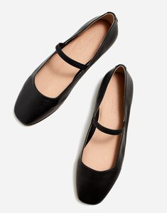 Find MW The Greta Ballet Flat on Editorialist. A comfy classic, these leather ballet flats with an elastic strap are a complement to any warm-weather 'fit. Plus, our MWL Cloudlift Lite padding makes it feel like you're walking on a...well, you know.We heard you, Greta fans: an early version of this shoe had a faulty lining that has been fixed for all new shipments.Please note: this item will naturally stretch for a roomier fit, so we recommend ordering a half size smaller than your normal size. Some wrinkling and buckling may occur due to the unlined construction.Leather upper.Leather lining.Man-made sole.Do Well: leather sourced from a tannery that was certified by the Leather Working Group (LWG), an organization that works to promote sustainable environmental practices in the leather ind Black Mary Jane Flats Outfit, Flats With Dress, Fall Style 2024 Women, Black Flats Outfit, Minimalist Travel Wardrobe, Neutral Capsule Wardrobe, Classy Yet Trendy, Flats Outfit, Leather Industry