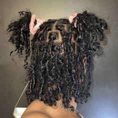 Locs On Type 3 Hair, Starter Locs Black Women Short, Locs 3b Hair, 2 Month Starter Locs, Locs Hairstyles Natural Hair, Starter Locs Curly Ends, Locs Parts, Fluffy Locs Black Women, Braid Locs Starter