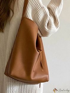 BirdinBag - Chic Hobo Bag with Detachable Inner Pouch Hobo Chic, Elegant Pattern, Brown Bag, Brown Bags, Bag Style, Style Elegant, Bags Accessories, Hobo Bag, Fashion Bags