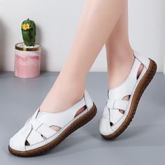 New Women Sandals Summer Ladies Shoes Comfortable Ankle Hollow Round Toe Sandals Woman Soft Beach Sole Female Shoes Plus Size Ballet High Heels, Sandals Woman, Female Shoes, Gladiator Heels, Beige Shoes, Shoes Comfortable, Mary Jane Heels, Platform High Heels, Ladies Shoes