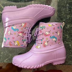 Purple Water Boots New / Never Worn Water Boots, Unicorn Water, Purple Water, Color Purple, Kids Shoes, Shoe Boots, Kids Shop, Size 2, Boots