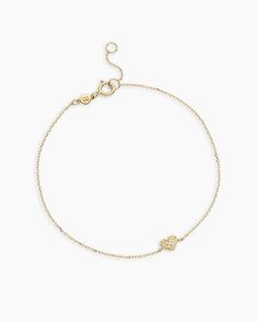 This Diamond Vintage Heart Bracelet is a timeless style that's perfect for everyday wear. Featuring a vintage-inspired heart charm with a dainty diamond and an adjustable solid gold chain, it adds a touch of elegance to any stack.  This heart bracelet is a thoughtful gift for anniversaries and other special moments. Diamond Vintage Heart Bracelet in 14k Solid Gold, Women's by gorjana Earrings Stacking, Solid Gold Chains, 14k Gold Necklace, Mix Style, Gold Necklaces, Vintage Heart, Diamond Bracelets, Top Gifts, Special Moments