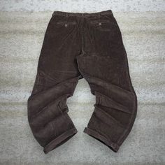 Vintage Croft & Barrow Corduroy Pants Hazel Brown Pleated Front Baggy Fit Trousers 90s Skate / Streetwear Great Condition: 9/10 Men's Size:  Waist: 38" Length (inseam): 32" Leg Opening: 9" Thigh Opening: 13" Front Rise: 13" Vintage Winter Bottoms With Pockets, Vintage Brown Winter Pants, Brown Vintage Pants For Winter, Vintage Baggy Brown Bottoms, Vintage Baggy Brown Pants, Baggy Brown Vintage Bottoms, Vintage Brown Baggy Pants, Vintage Relaxed Fit Pants For Winter, Vintage Trousers For Winter