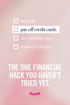 the one financial hack you haven't tried yet is now available to pay off credit cards