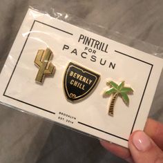 Pintrill For Pacsun Set Of Three Pins. Brand New In Package. Pacsun Jewelry, Pacsun, Women Jewelry, Packaging, Brand New, Women Shopping, Pins, Black, Color