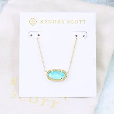 Kendra Scott Elisa Necklace We Will Accept Reasonable Offer, But No Offer Will Be Accepted For Bundle Deals, All Bundles Will Have 15% Discount Apply Automatically. - Aqua Blue Illusion - Gold Plated - Pendant Approx. 0.6”L X 0.38” W - 15” L Chain With 2” L Extender - Lobster Clasp Closure Brand New With Tag Cardholder & Dust Bag & No Bag Kendra Scoot Necklace, Teal Kendra Scott Necklace, Kendra Scott Necklace Volleyball, Kendra Scott Aesthetic, Kendra Scott Necklace Blue, Blue Kendra Scott Necklace, Blue Kendra Scott, Kendra Scot, Kendra Scott Elisa Necklace