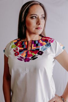 Magia Mexica Mexican Embroidered Blouses Women Blouse multicolored handmade by Mexican artisans. Measurements: ↕ 24 in ↔ 20 1/2 in WARRANTY We use what is needed to make your item arrives 100% safe and intact to your address. SHIPPING & DELIVERY TIMEFRAME We ship your order within 1-2 days after purchase USA: *Free Shipping USA 15-20 business days *Standard: 1 week * Express: 3 days Rest of the World: *Standard 4-6 weeks * Express: 5 days Every order is shipped within 1 business day Includin Traditional Multicolor Embroidered Top For Fiesta, Multicolor Embroidered Festival Top, Multicolor Bohemian Embroidered Top For Fiesta, Multicolor Cotton Tops For Cinco De Mayo, Cinco De Mayo Multicolor Cotton Tops, Multicolor Tops For Cinco De Mayo Festival, Multicolor Top For Cinco De Mayo Festival, Folk Multicolor Embroidered Tops For Cinco De Mayo, Folk Style Multicolor Embroidered Top For Cinco De Mayo