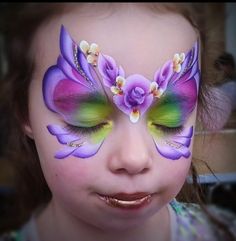 Face Paint Party, Mermaid Face Paint, Butterfly Face Paint, Henna Paint, Girl Face Painting, Spring Picnic, Butterfly Face