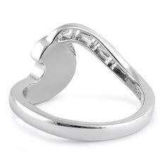 Top of Ring Height: 11.6mm

Top of Ring Width: 20.2mm

Band Width: 2.6mm

Shank Width: 2.6mm


Metal: 925 Sterling Silver

Plating: Rhodium plated

Finish: High Polish Silver Open Ring With Polished Finish, Silver Open Diamond Ring With Polished Finish, Silver Diamond Ring With Polished Open Ring Design, White Gold Ring With Shiny Finish, Sterling Silver Open Ring With Tension Setting, Fine Jewelry Channel Set Open Ring, Fine Jewelry Open Ring With Channel Set, Silver Channel Set Stackable Rings For Promise, Silver Heart Ring With Halo Setting For Formal Occasions