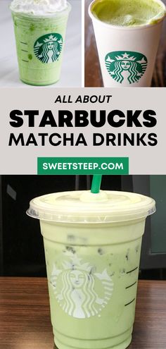 starbucks drinks with the words all about starbucks starbuckss matcha drinks